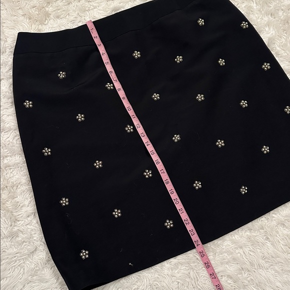 NWT Talbots faux pearl embellished black knee length skirt 20W - Picture 12 of 12